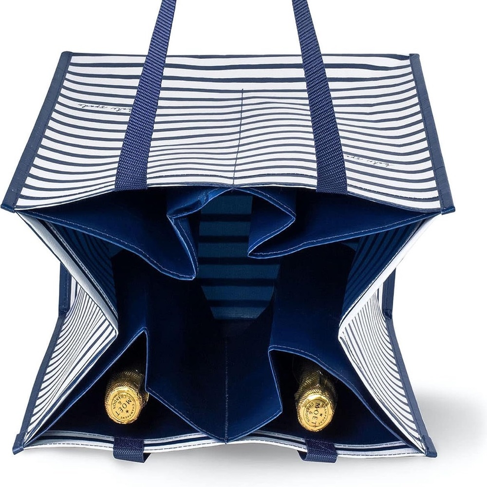 🆕 Kate Spade Navy Painted Stripe Market Tote